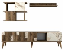 Elutoa mööblikomplekt Kalune Design Madrid, siseruumidesse, valge/pähkel