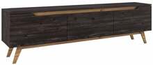 TV laud Kalune Design D1, 180 x 35 x 48.6 cm, must/pähkel