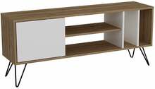 TV laud Kalune Design Mistico, 140 x 35.5 x 58.7 cm, valge/pähkel