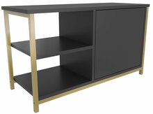 TV-alus Kalune Design Muskegon, 89.6 x 35.3 x 50.8 cm, antratsiit/kuld