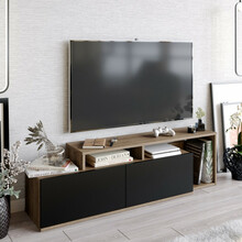 TV-laud Kalune Design Nexera, 149.8 x 35.3 x 42.9 cm, pruun/must