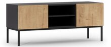 TV-alus Eltap Lanzzi, 120 x 40 x 50 cm, pruun/must