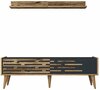 Sektsioon Kalune Design Valensiya 140, 140 x 35 x 45 cm, antratsiit/pähkel, 2 tk