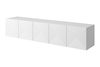 TV-alus Bogart Asha, 200 cm, valge matt
