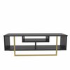 TV-alus Kalune Design Asal 120, 120 x 35.2 x 40.2 cm, must/kuldne