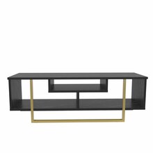 TV-alus Kalune Design Asal 120, 120 x 35.2 x 40.2 cm, must/kuldne