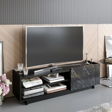 TV-alus Kalune Design Valantina, 140 x 37.1 x 41.4 cm, must
