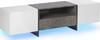 TV-alus Beliani Russel, 188394, LED, betooniefekt, valge/hall