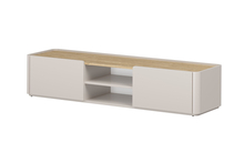 TV-alus Bogart Elivo, 170 cm, Cashmere / Oiled Oak, beež