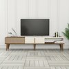 TV-alus Kalune Design Milan Alt, 180 x 35 x 40 cm, kreemjas/pähkel