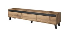 Televiisorialus Cama Meble NORD, 185 x 38 x 42 cm, antratsiit/pruun