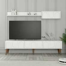 TV-alus Asir Lyon 2, 180 x 44 x 35 cm, valge