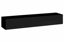 TV-alus ASM Switch RTV 1, 180 x 40 x 30 cm, must/must läikiv