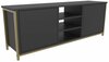 TV-alus Kalune Design Otis, 35.3 x 140 x 50.8 cm, antratsiit/kuld