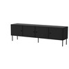 TV-alus Cama Meble PALAZZO BIS, 201 x 40 x 60 cm, must matt