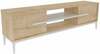 TV-alus Kalune Design Eslem, 120 x 43,6 x 29,6 cm, tamm/valge