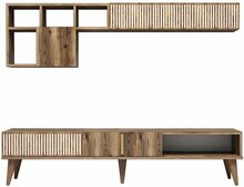 Elutoamööbli komplekt Kalune Design 845(XXXIV), pähkel, 35 x 180 x 40 cm