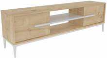 TV-alus Kalune Design Eslem, 120 x 43,6 x 29,6 cm, tamm/valge