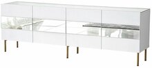 TV-alus Kalune Design Leon, 180 x 35 x 59 cm, kuldne/valge