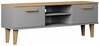TV-laud Kocot Kids Denver, 120 x 35 x 47.2 cm, hall/beež