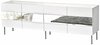 TV-alus Kalune Design Leon, 180 x 35 x 59 cm, valge/hõbe