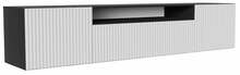 TV-aluskapp ADRK Furniture Noemi, 200 x 41 x 50 cm, valge/must