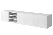 TV-alus Bogart Asha 200, 200 cm, valge matt