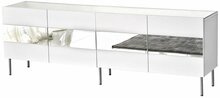TV-alus Kalune Design Leon, 180 x 35 x 59 cm, valge/hõbe