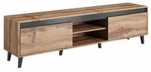 TV-alus Halmar Nord II, 38 x 170 x 48.5 cm, pruun/must/hall