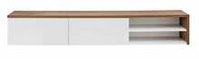 TV-alus ASM Dallas, 180 x 30 x 40 cm, tamm/valge