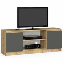 TV-laud Akord RTV K140, 40 x 140 x 55 cm, tamm/grafiit