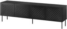 TV-aluskapp Cama SIENA, 200 x 40 x 60 cm, matt must