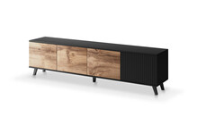 TV-laud Halmar RANDOM RTV-3, 200 cm, tamm/must, 40 x 200 x 52 cm