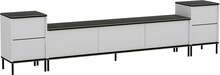 TV-alus Kalune Design Imaj, 260 x 35 x 60 cm, valge/kuldne/must