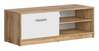 TV-alus Black Red White, 118.5 x 44.5 x 42.5 cm, valge/tamm