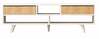 TV-alus Kalune Design Angola, 140 x 35 x 40 cm, tamm/valge