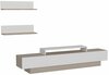 Elutoa mööblikomplekt Kalune Design Lusi, valge/pruun/beež