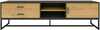 TV-laud Home4you Amsterdam, 160 x 40 x 50 cm, tamm/must