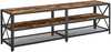 TV laud Vasagle, 178 x 39 x 52 cm, 3 tasapinda, pruun/must