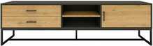 TV-laud Home4you Amsterdam, 160 x 40 x 50 cm, tamm/must