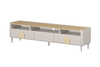 TV-alus Bogart Amilio, 200 cm, cashmere, oiled oak, light oak handles