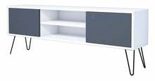 TV-alus Kalune Design Hare, 140 x 30 x 50 cm, antratsiit/valge