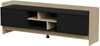 Cama RTV PORTO 2D telerialus, 150 x 38 x 50 cm, tamm/must