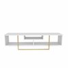 TV-alus Kalune Design Asal 150, 150 x 35,2 x 40 cm, kuldne/valge