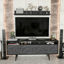 TV-alus Kalune Design Ola, 160 x 35 x 64.5 cm, must