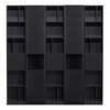 Modulaarne raamaturiiul WOOOD Finca, 200 x 210 cm, must
