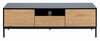 TV-laud Actona Seaford, 140 x 40 x 45 cm, must/tamm