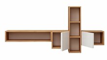 Sektsioon Kalune Design Kumkuat, tamm/valge, 35 x 160 x 70 cm