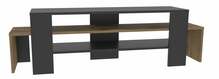 TV-alus Kalune Design Lenora, 150 x 45 x 35 cm, tamm/must