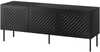 RTV kapp Cama Meble SIENA, 150.5 x 40 x 60 cm, must matt